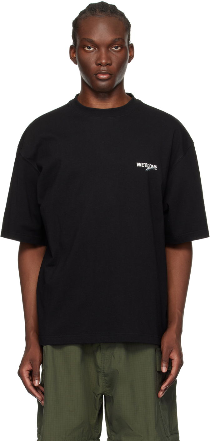 T-shirt We11done Wave T-Shirt Svart | WD-TT1-23-992-U-BK