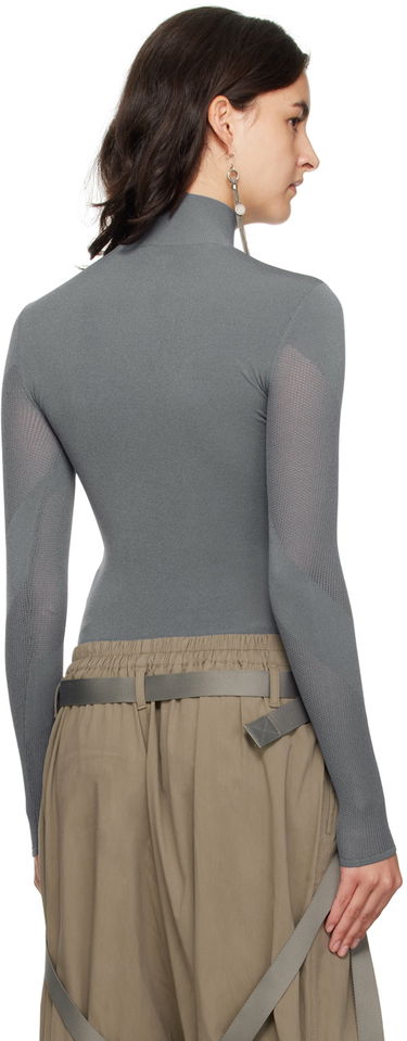Kropp Dion Lee Dion Lee Helix Mock Neck Top Grå | C7229F23, 2
