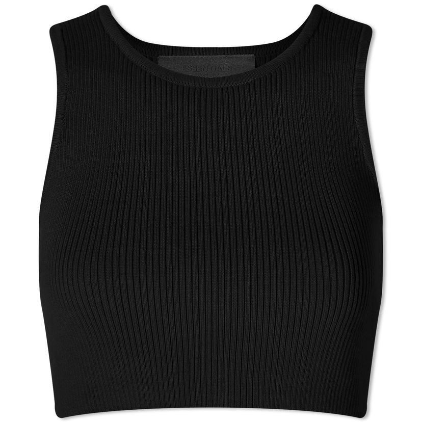 Crop top Fear of God Essentials Sport Tank Top Svart | 192BT235340FW