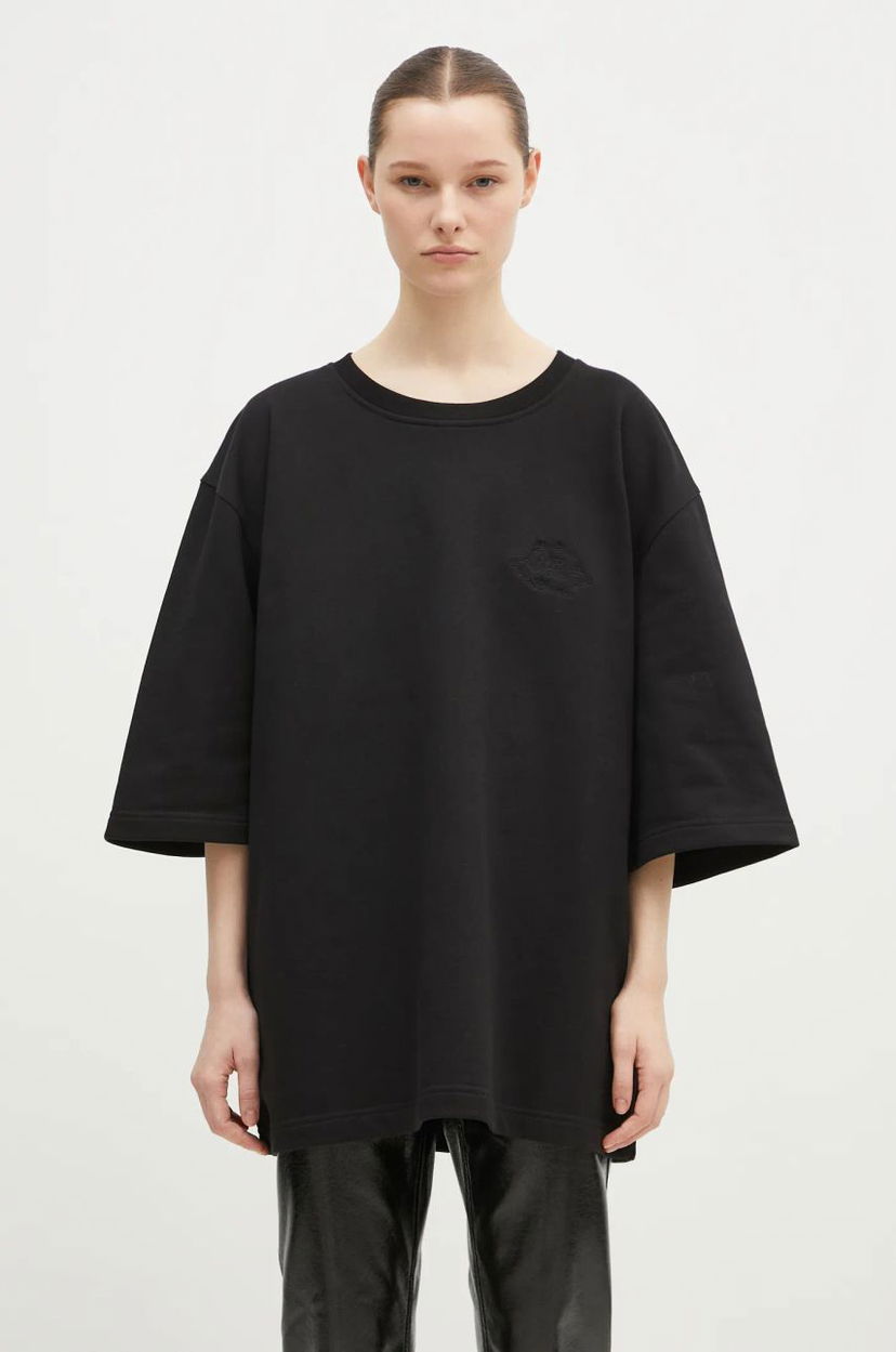 T-shirt Fiorucci Angel Black T-Shirt Svart | U01FPSCR109CJ05BK01
