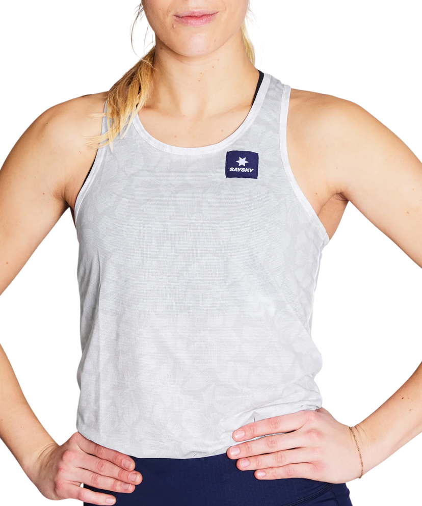 Linne Saysky Saysky Flower Combat Singlet Vit | nwrsi31c-1030