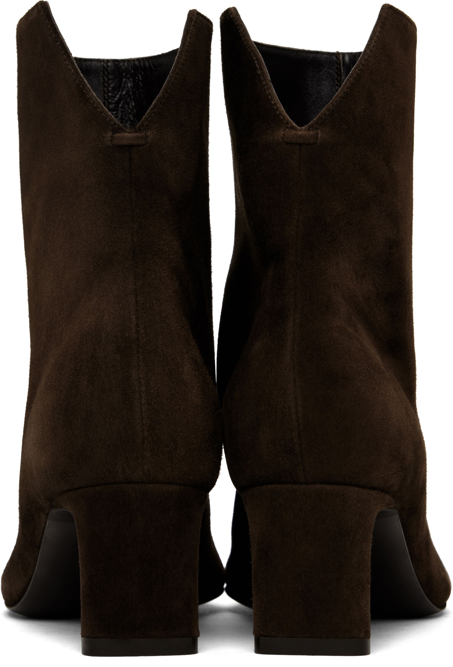 Kläder Khaite KHAITE Ona Suede Ankle Boots Brun | F1100-726, 1