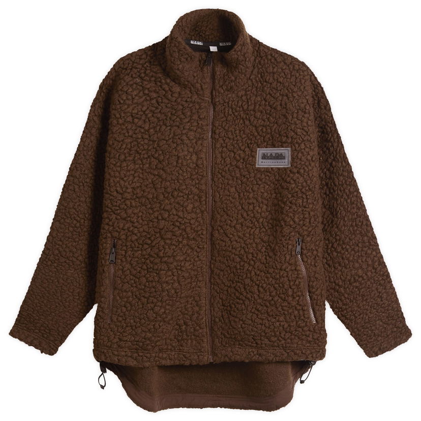 Jacka Napapijri Martine Rose Logo Fleece Jacket Brun | NP0A4IG7-WT1