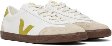 Kläder Veja Volley Leather Vit | VO2020504B, 3