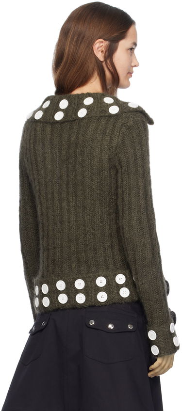 Sweater Chopova Lowena Chopova Lowena Button Embellished Cardigan Grön | 5191, 2