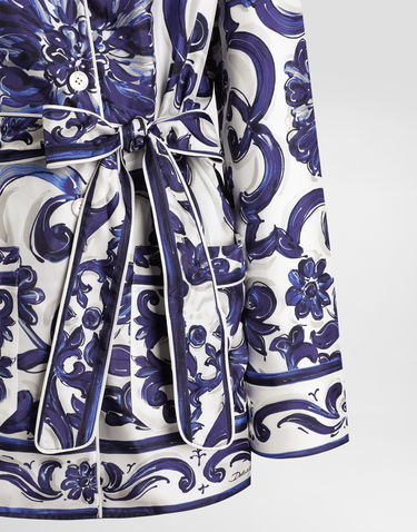 Skjorta Dolce & Gabbana Dolce & Gabbana Majolica-Print Silk Vanity Shirt Blå | I5654WHI1S5HB5DQ, 3