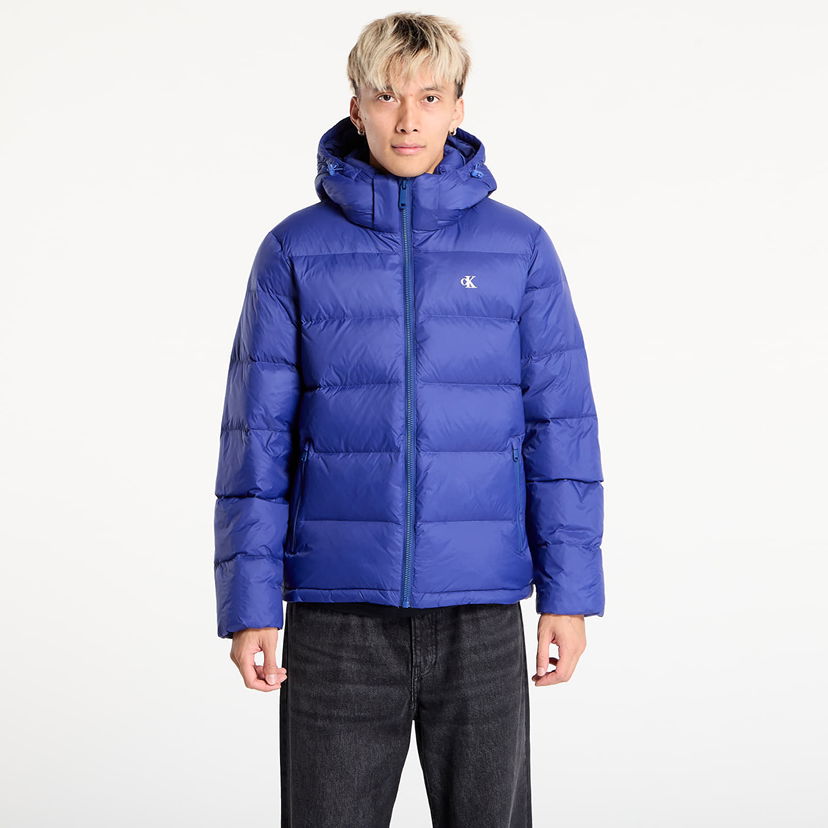 Pufferjacka CALVIN KLEIN Calvin Klein Jeans Ls Nylon Zip Off Hooded Jacket Blå | LV04RC518G IZ4