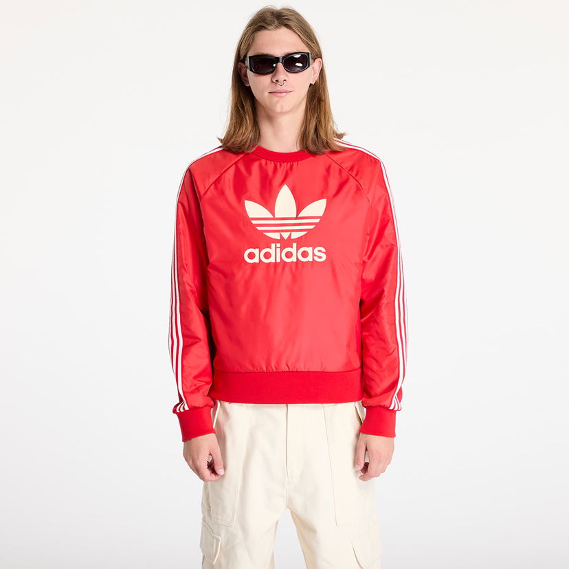 Sweatshirt adidas Originals Wales Bonner x Nylon Sweatshirt Better Scarlet Röd | JE5994