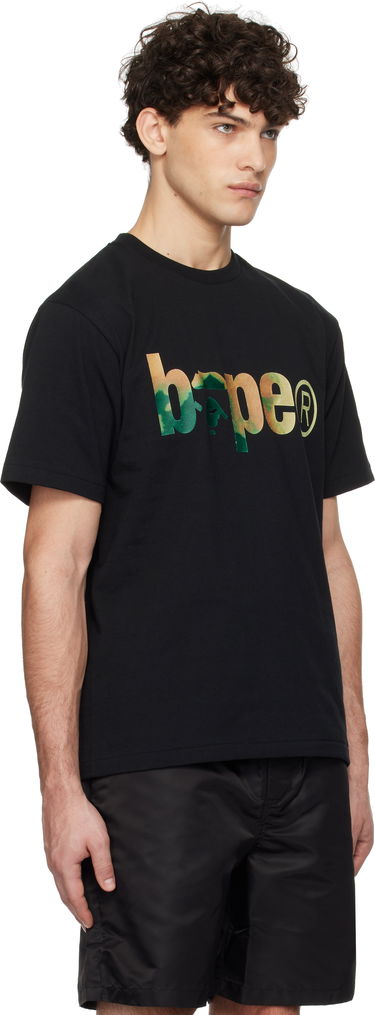 T-shirt BAPE Tie Dye Logo T-shirt Vit | 001TEK801034M, 4