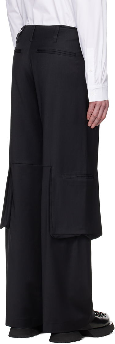 Cargo byxor HELIOT EMIL HELIOT EMIL Ferro Tailored Cargo Pants Svart | SS25_M_10_198_BLK01, 2