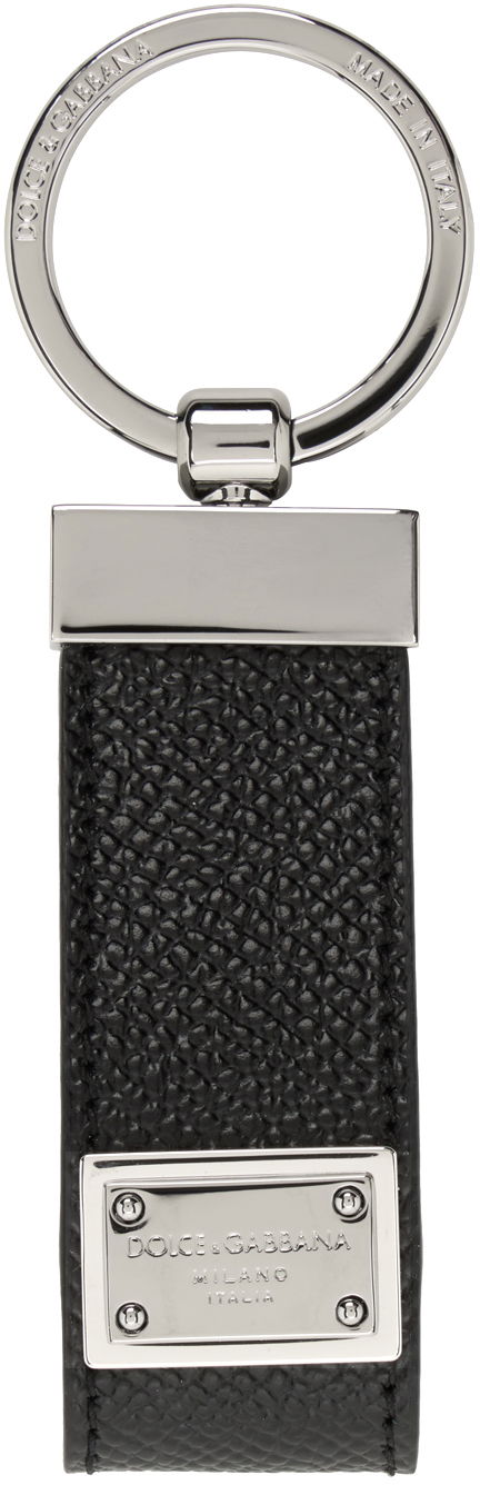 Nyckelringar Dolce & Gabbana Black Dauphine Keychain Svart | BP1371AG219