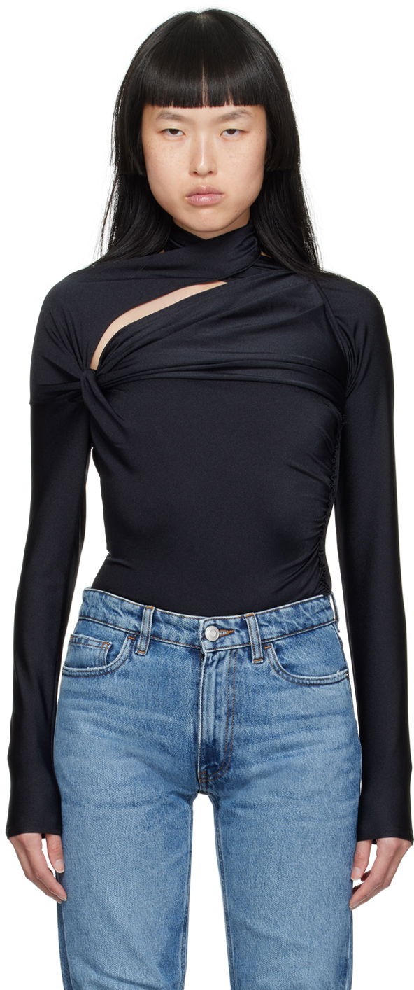 T-shirt Coperni Coperni Asymmetric T-Shirt Svart | COPJS66545