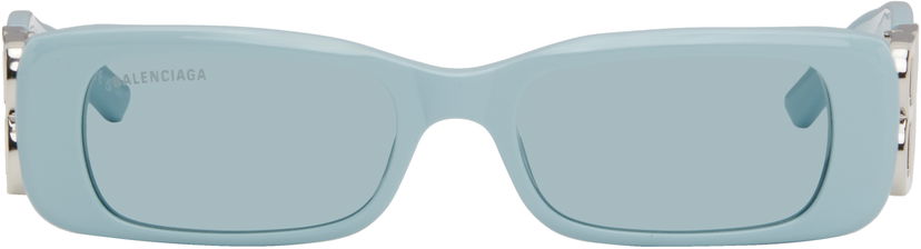 Solglasögon Balenciaga Balenciaga Dynasty Rectangle Sunglasses Blå | BB0096S-025