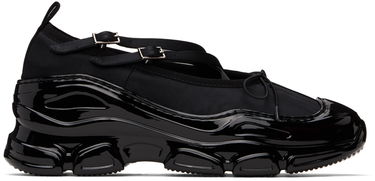 Kläder Simone Rocha Simone Rocha Classic Buckle Tracker Ballerinas Svart | HT19-M 0755, 0