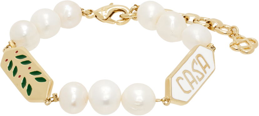 Armband Casablanca Laurel Pearl Bracelet Metallisk | APS25-JW-091-01