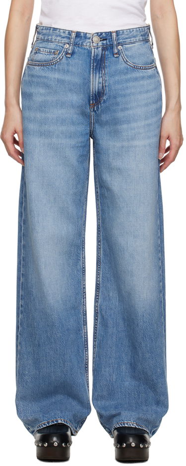 Jeans rag & bone Logan Wide-Leg Jeans Blå | WDD23S2935F2AU, 0