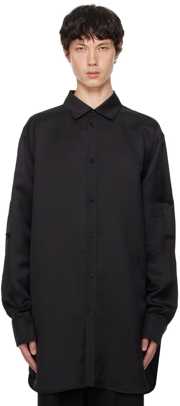 Skjorta Jil Sander P.M. Shirt Svart | J24DL0012_J65014