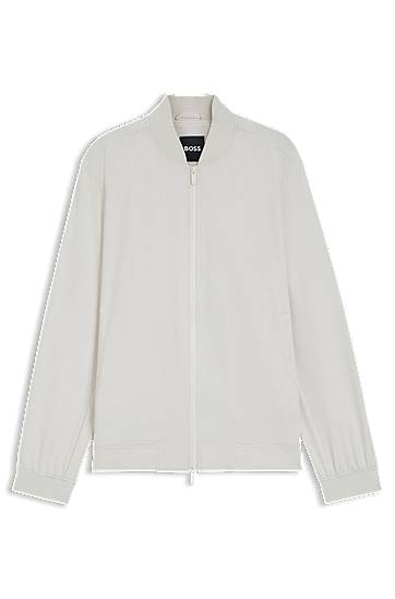 Bomberjacka BOSS Performance-Stretch Water-Repellent Jacket Vit | 50545795, 0