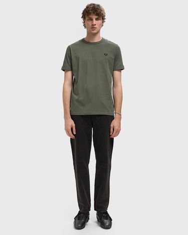T-shirt Fred Perry Contrast Taping T-Shirt Grön | M4613-Z50, 1