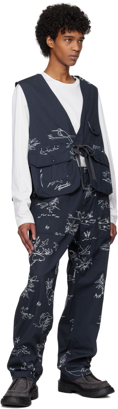 Väst Engineered Garments Engineered Garments Fowl Vest Mörkblå | 25S1C002, 3