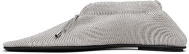 Sneakers och skor TOTEME TOTEME 'The Knitted' Ballerina Flats Grå | 242-WAS2358-YA0040, 2