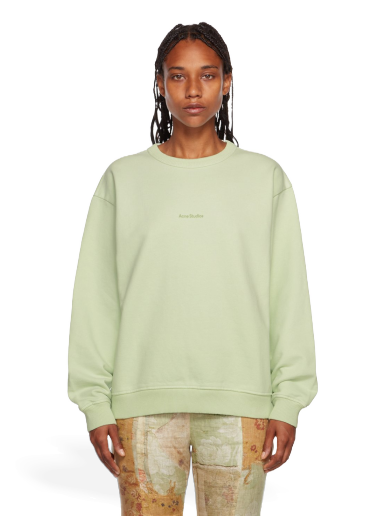Sweatshirt Acne Studios Organic Cotton Sweatshirt Grön | AI0067-