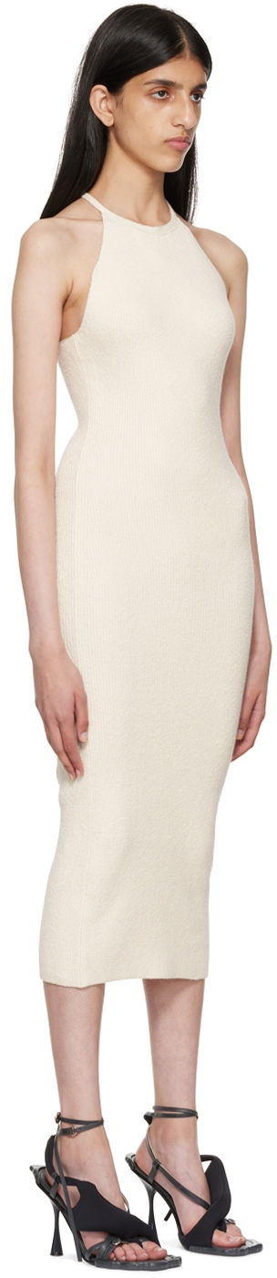 Klä Helmut Lang Helmut Lang Beaded Tank Midi Dress Vit | M05HW702, 1