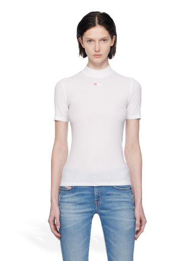 T-shirt Diesel T-Mokky-Microdiv T-Shirt Vit | A10398 0BLAN