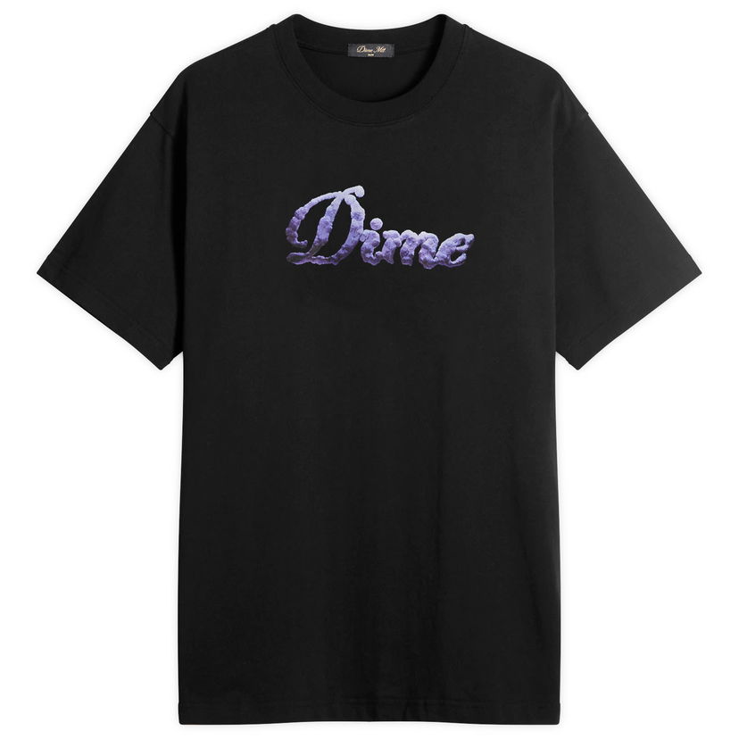 T-shirt Dime Cursive Cloud T-Shirt, Size Large Svart | DIMEFA2564BLK
