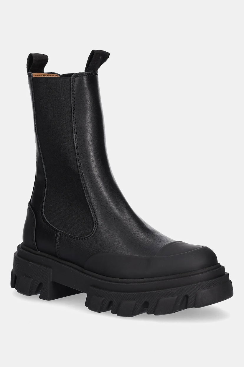 Sneakers och skor GANNI GANNI Cleated Low Chelsea Boots Svart | S3238