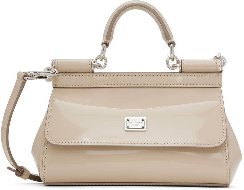 Handväska Dolce & Gabbana Beige Kim Kardashian Edition Small Sicily Bag Beige | BB7116 AI413
