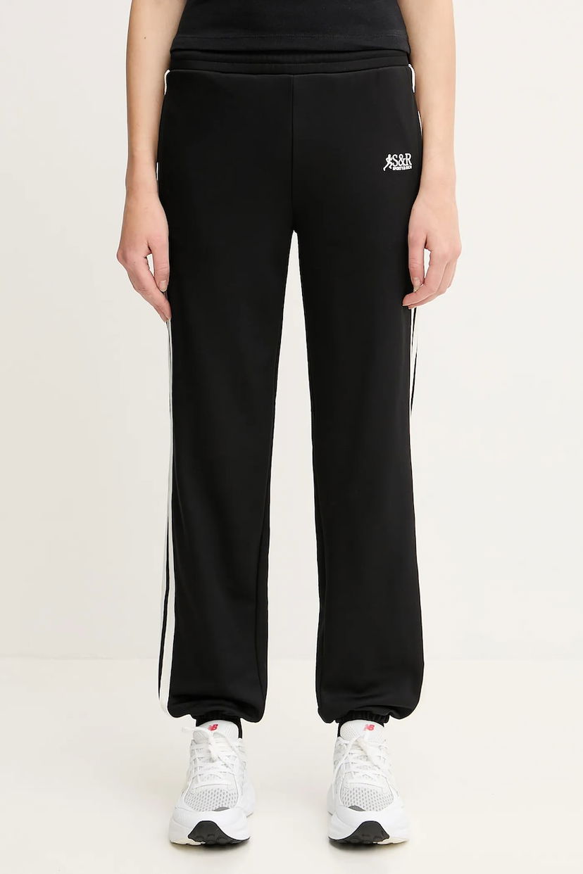 Träningsbyxor Sporty & Rich Sporty & Rich Sr Runner 90S Elio Track Pants Svart | PA052622139BA01