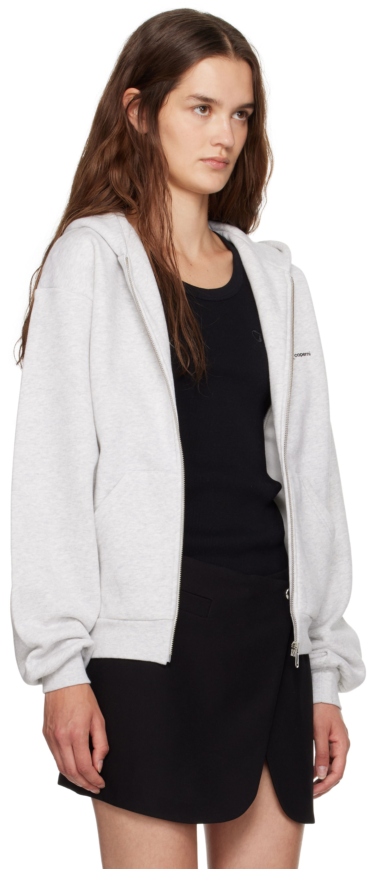 Sweatshirt Coperni Disney Crown Zip Up Hoodie Grå | DJS163F5035, 1