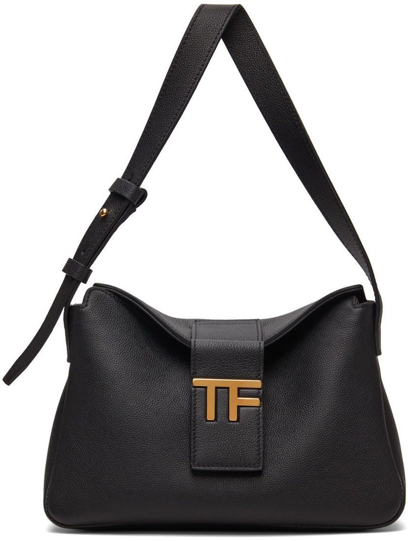 Axelväska Tom Ford TOM FORD Mini Calfskin Shoulder Bag Svart | L1581T-LCL297
