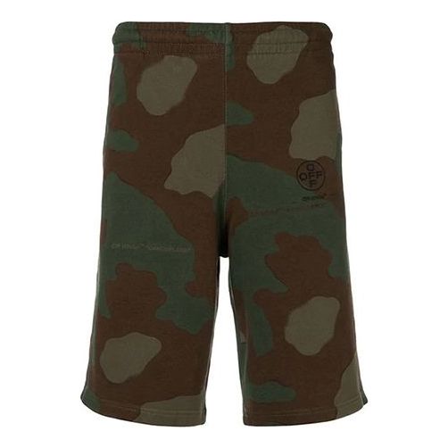 Shorts Off-White Camouflage Logo Track Shorts Grön | OMCI006R190030169910
