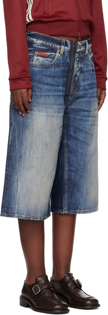 Shorts Martine Rose Martine Rose Zip Denim Shorts Blå | 247WD07515, 1