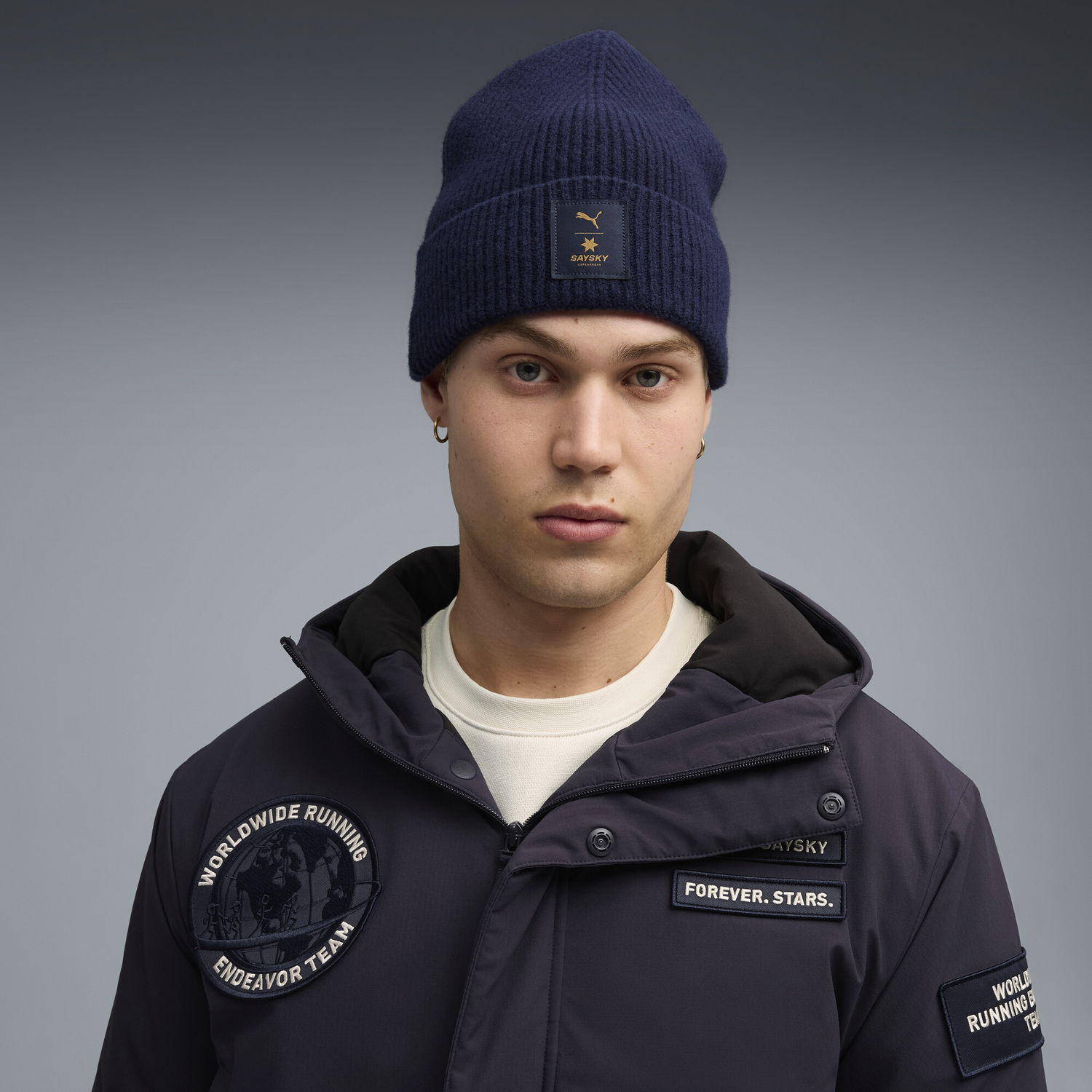 Mössa Puma PUMA x SAYSKY Merino Beanie Mörkblå | 026615_01, 1