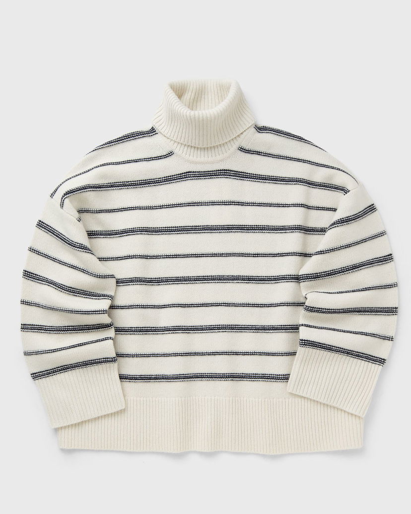 Sweater Samsoe Samsoe Striped Turtleneck Sweater Vit | F25300177-CLR002299