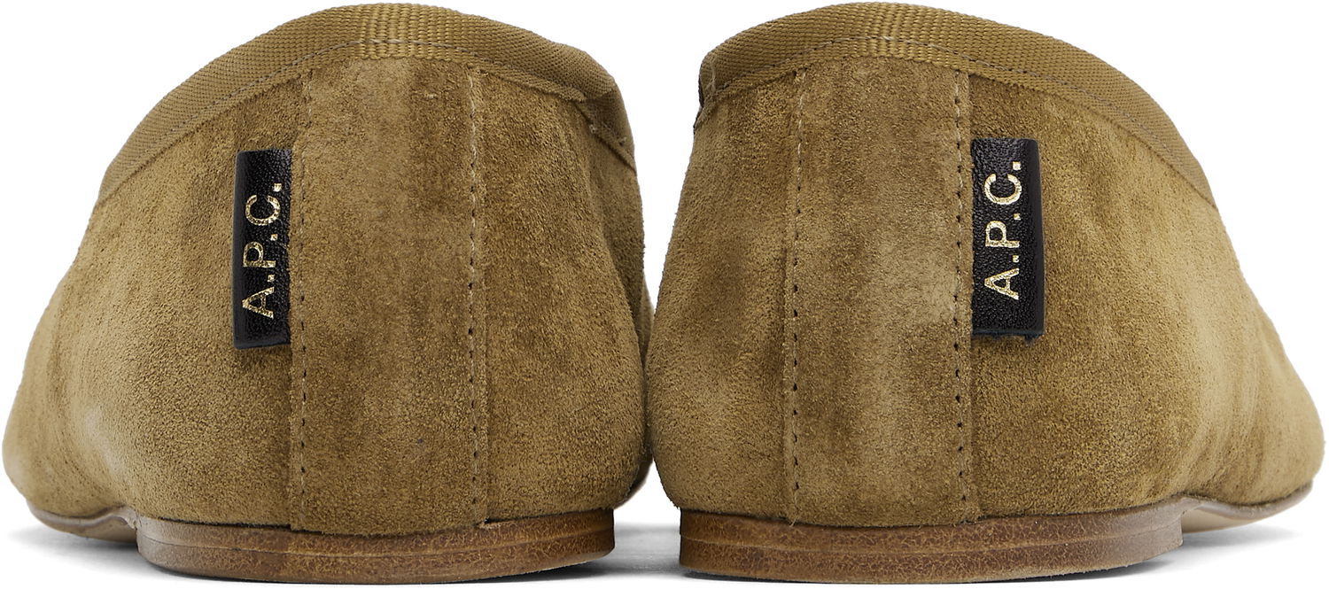 Sneakers och skor A.P.C. A.P.C. Swan Ballerina Flats Grön | PXBTG-F53295, 1