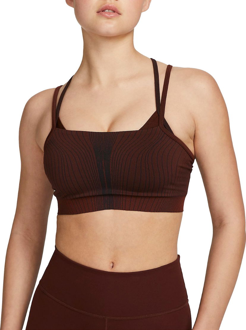 Behå Nike Yoga Dri-FIT ADV Indy Sports Bra Brun | dm0549-217