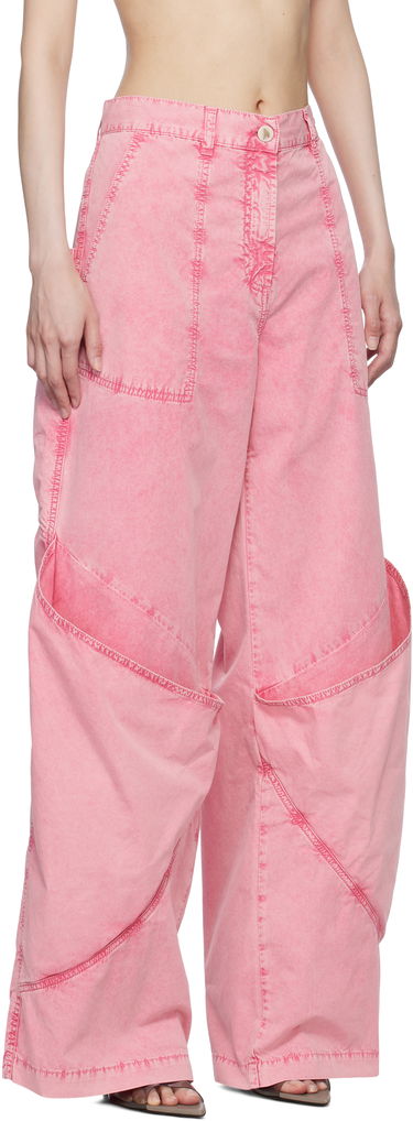 Cargo byxor The Attico The Attico Long Wide-Leg Jeans Rosa | 250WCP00198 DDC098AA, 1