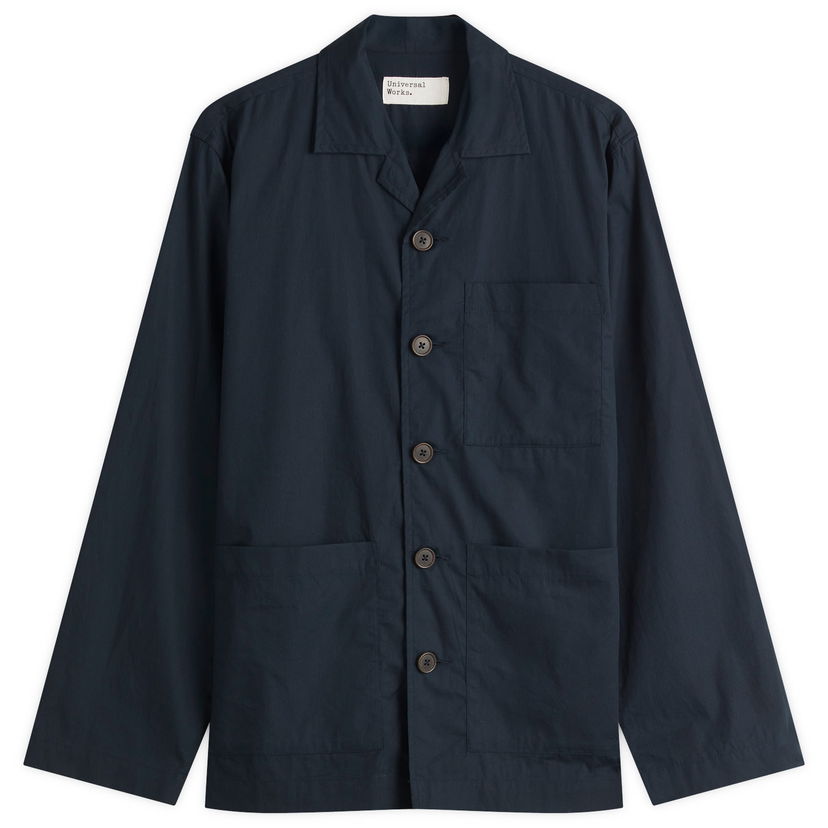 Jacka Universal Works Broad Cloth Cancun Jacket, Size Large Mörkblå | P32002-NVY