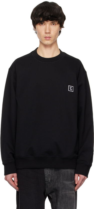 Sweatshirt WOOYOUNGMI WOOYOUNGMI Back Logo Sweatshirt Svart | W251TS27, 0