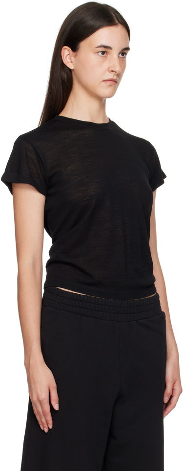T-shirt Maison Margiela MM6 Maison Margiela Sheer Wool T-Shirt Svart | S52GC0354 M20123, 1
