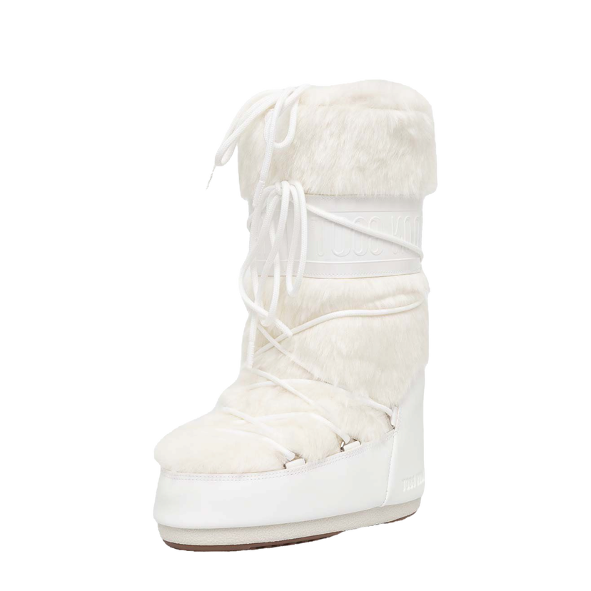 Sneakers och skor Moon Boot ICON FAUX FUR Boots Vit | 80D1408900.A002