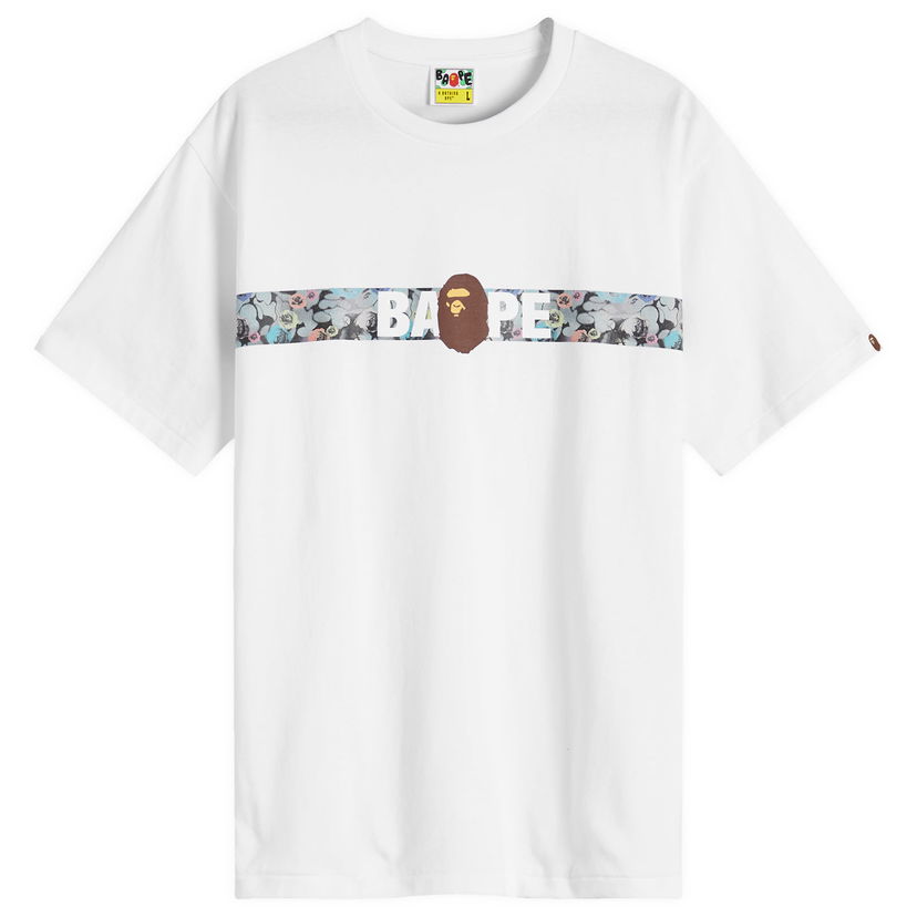 T-shirt BAPE Floral Camo Tape T-Shirt Vit | 001TEK801038M-WHT