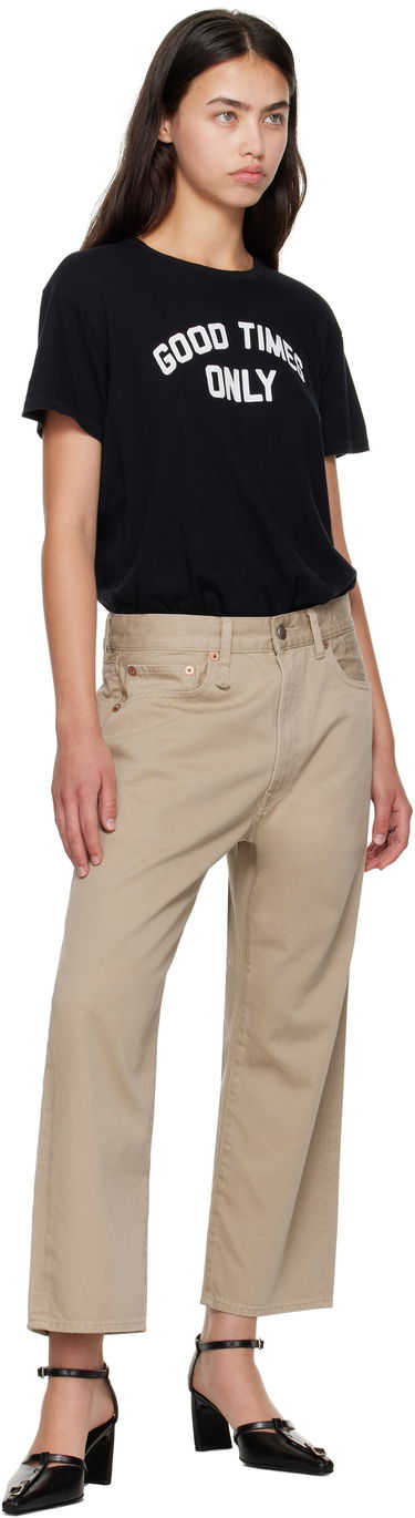 Jeans R13 R13 X-Boyfriend Wide-Leg Jeans Beige | R13WD211-D337A, 3