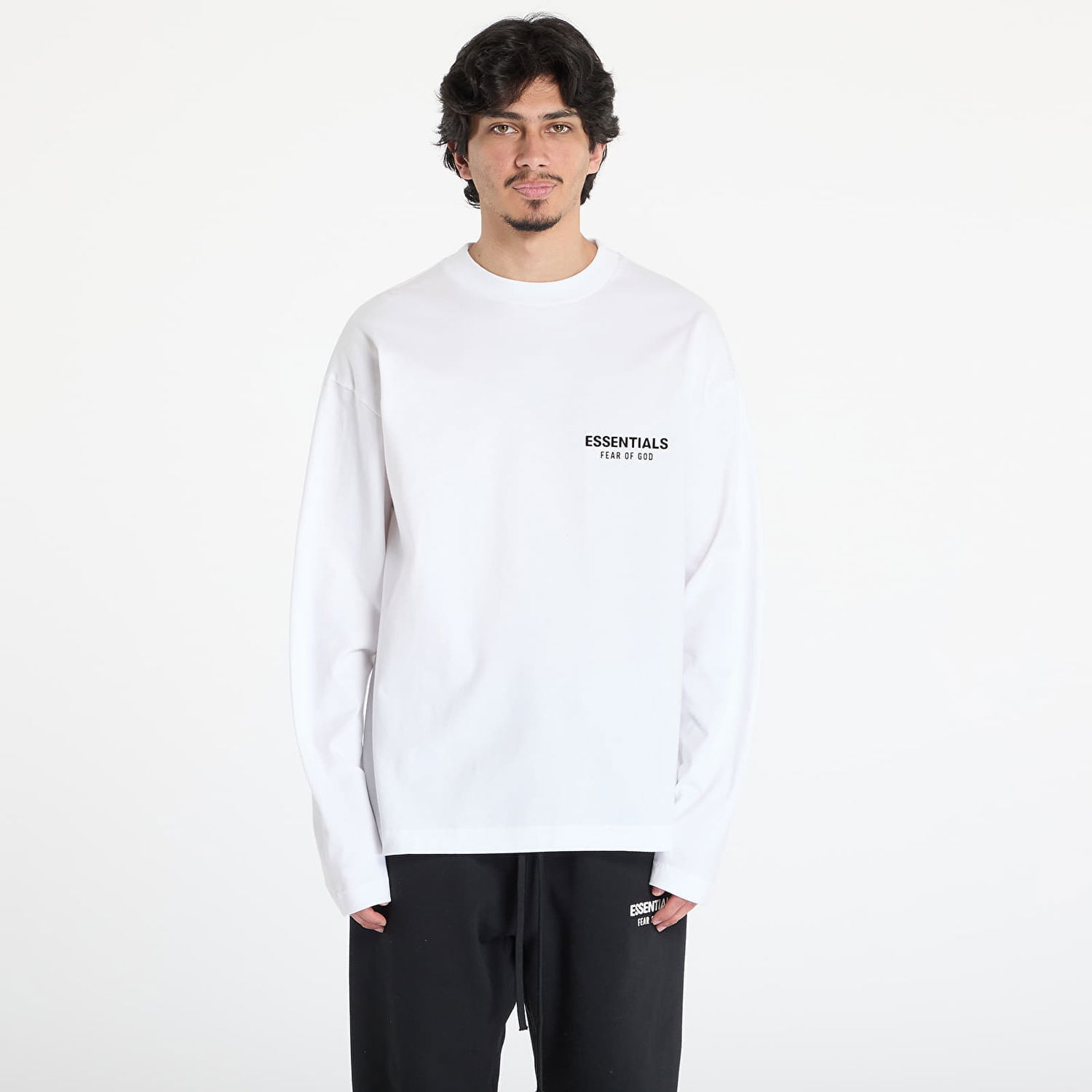 T-shirt Fear of God Fear of God Essentials Classic Fit Long Sleeve Tee Vit | 125AS254202F-120, 0