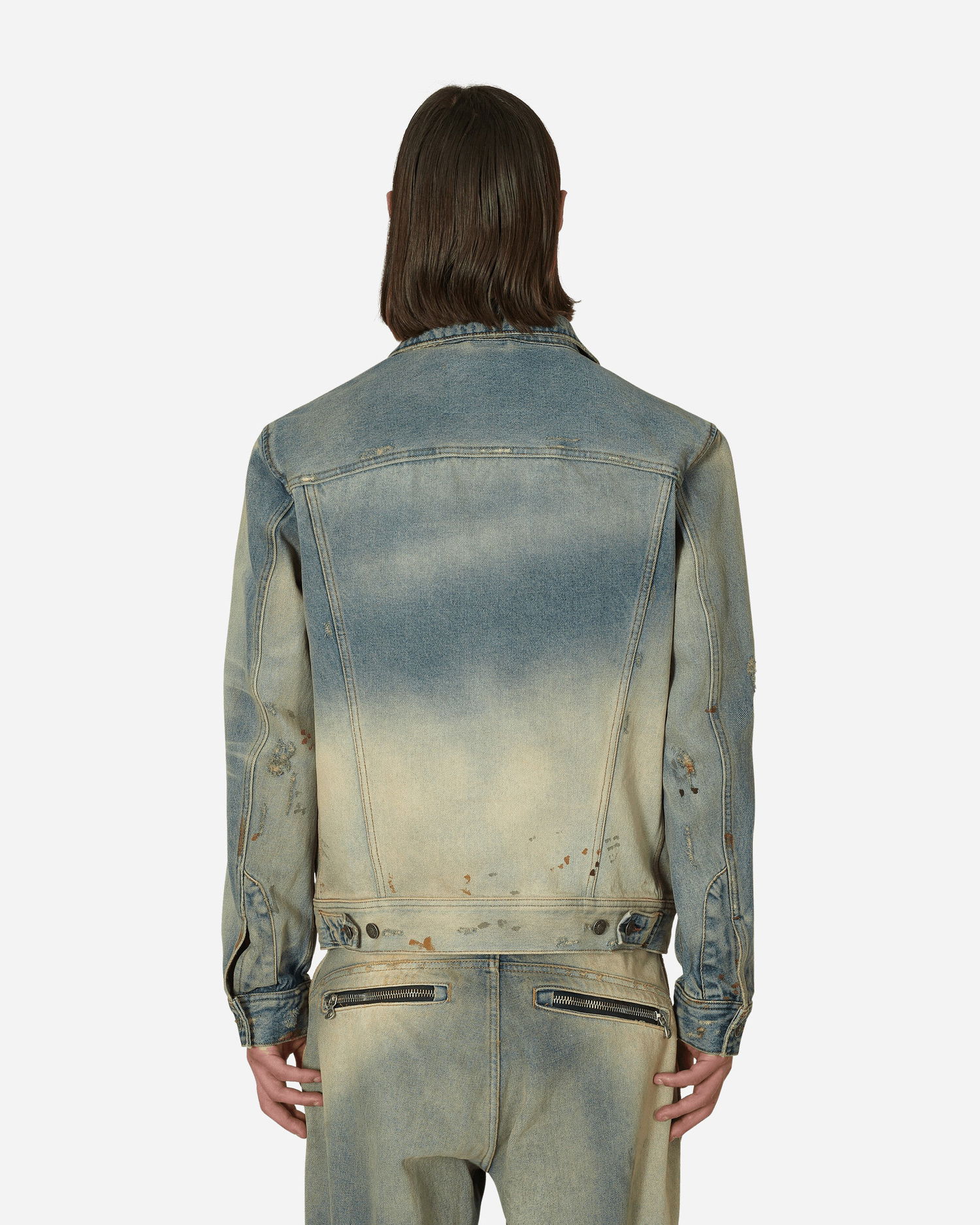 Jacka Diesel Solarised Denim Trucker Jacket Flerfärgad | A03885 01, 1