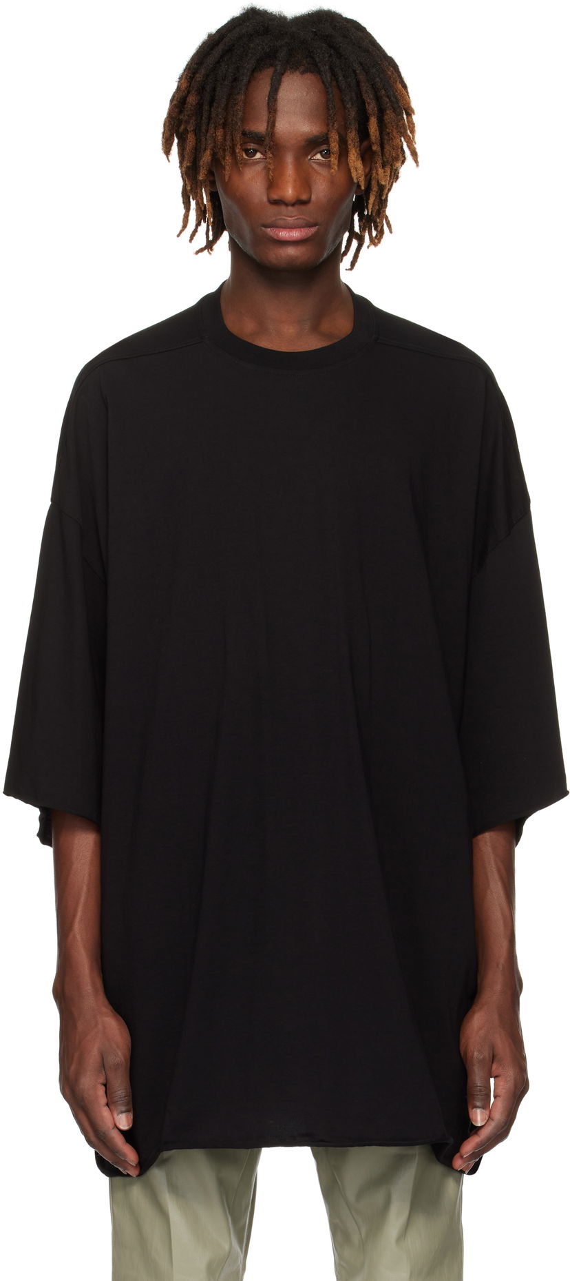 T-shirt Rick Owens Rick Owens Hollywood Tommy T-Shirt Svart | RU01E5283 JA